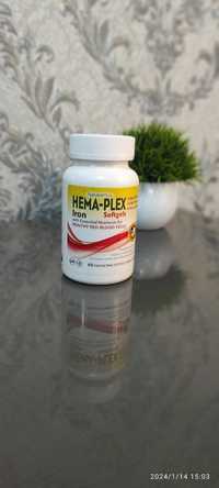Железо Хема Плекс 85 мг, 60 капсул из США. 100% гарантия.