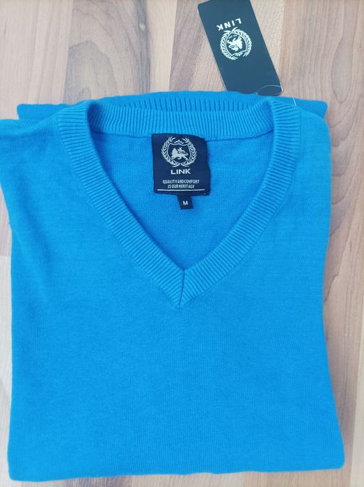 Нов 100%памук мъжки пуловер L/XL