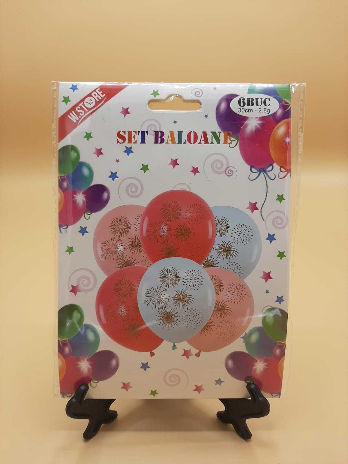 Set 6 baloane imprimate "La mulți ani "