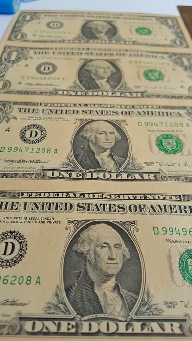 Banknote 1 dolar uncut