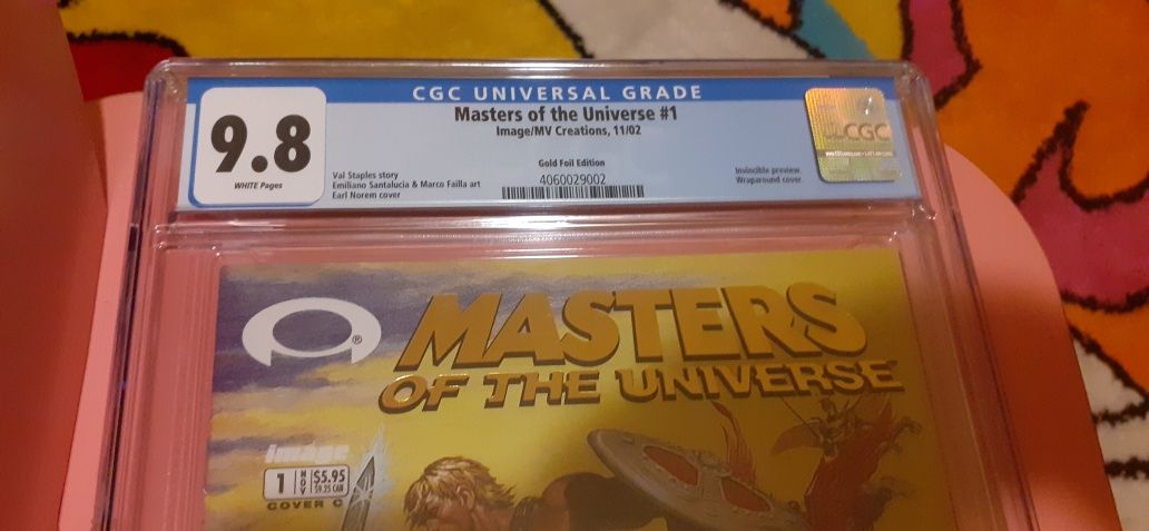 Master  of the UNIVERSE #1 (2002) CGC 9.8  GOLD FOIL