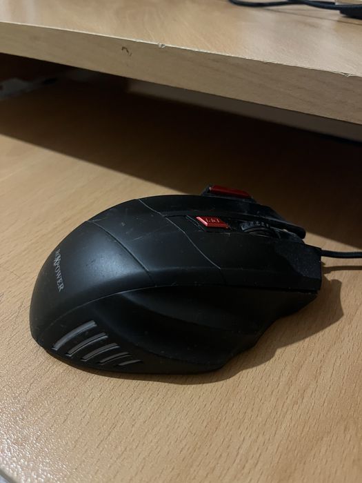 Геймърска Мишка RoXPower M163X, 3200dpi, LED подсветка, Черна