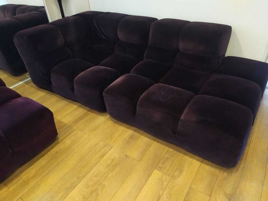 Дизайнерски Канапета B&B Italia в лилаво кадифе! ОРИГИНАЛНИ!