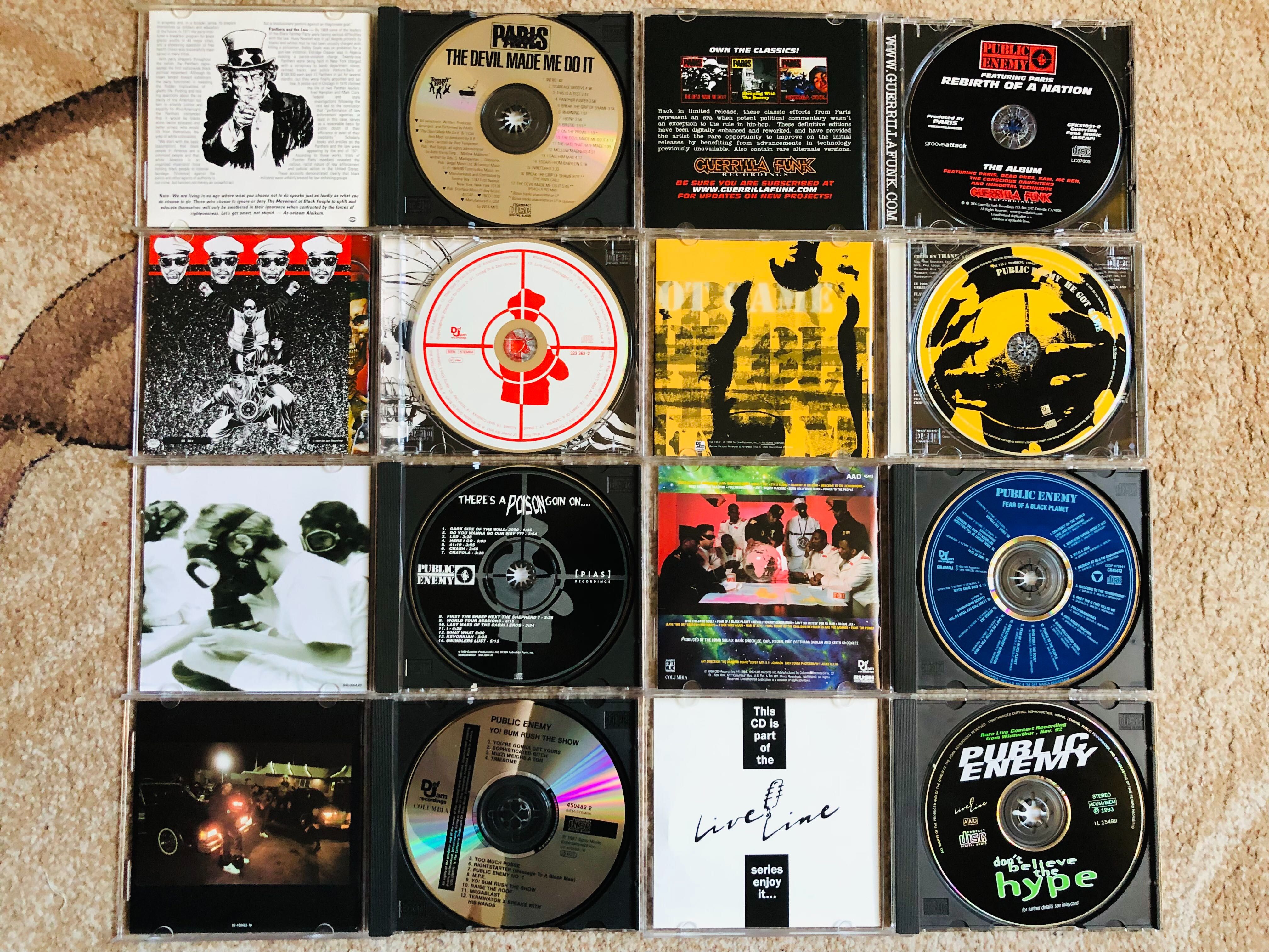 CD Hip Hop Rap Public Enemy Paris