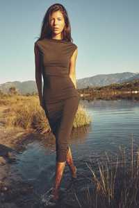 Zara Зара кафява дълга рокля S размер