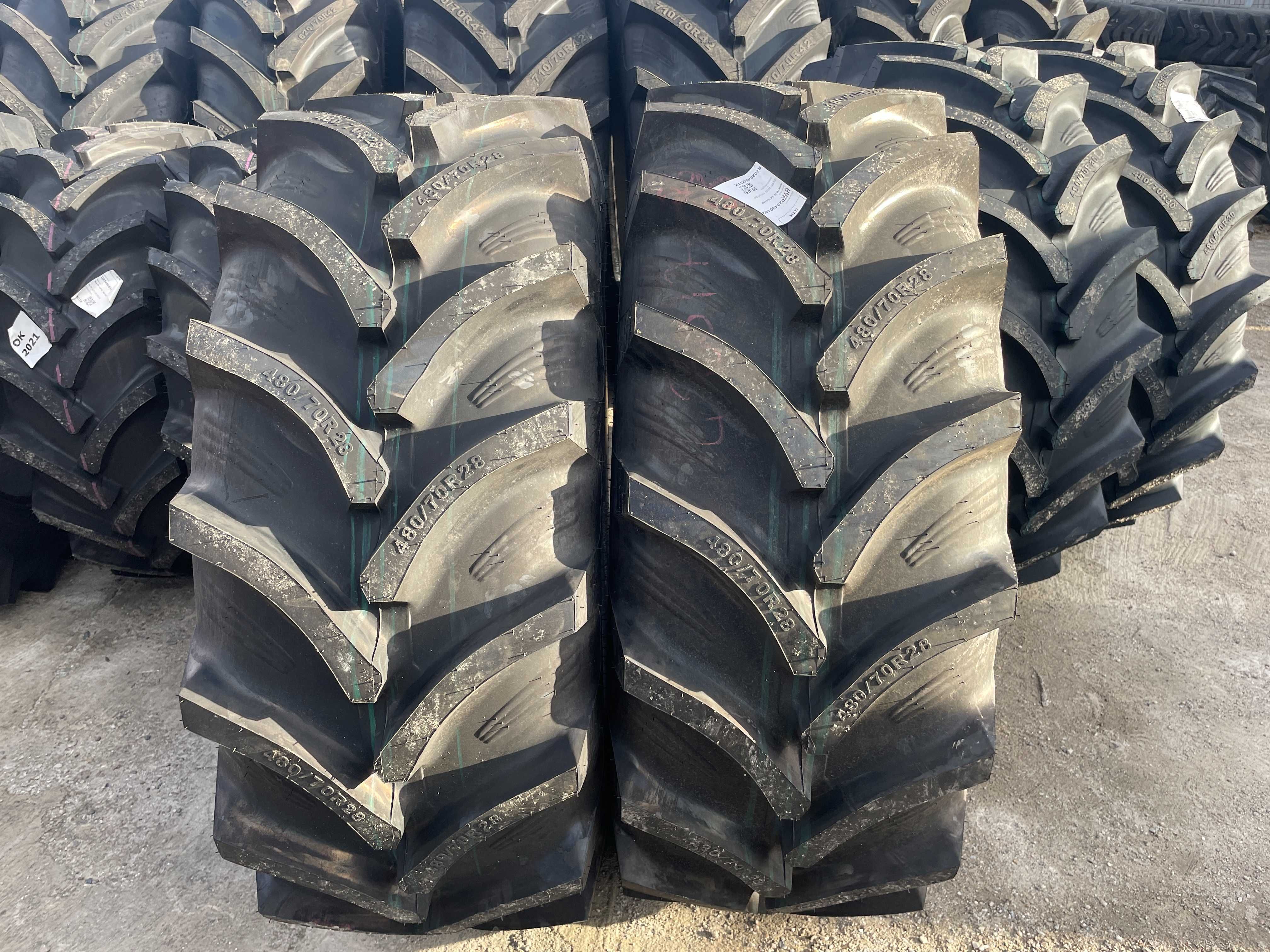 Anvelope noi agricole Radiale de tractor fata 480/70 R28 OZKA livrare