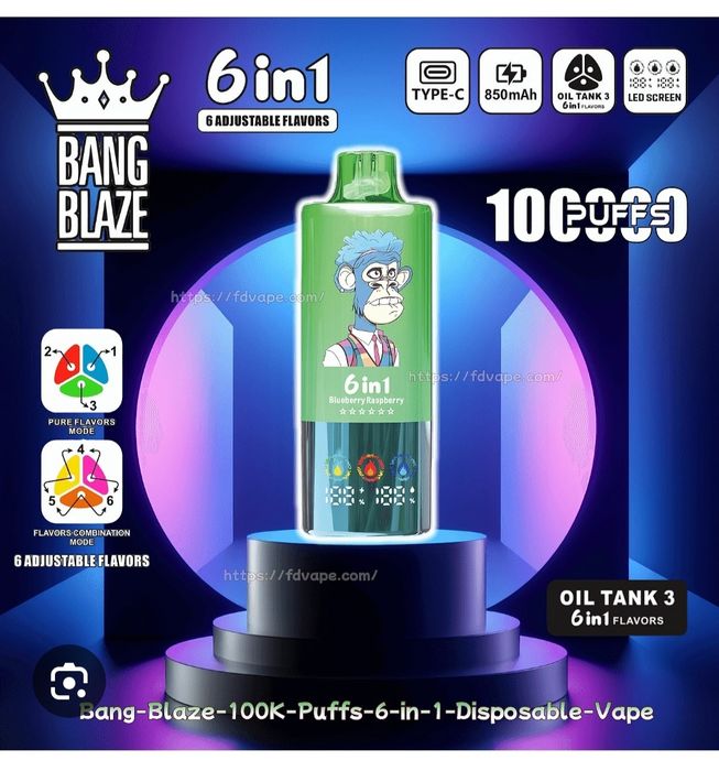Bang Blaze 100k Puffs 6 in 1 Reîncărcabil