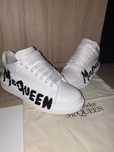 Alexander McQueen graffiti white