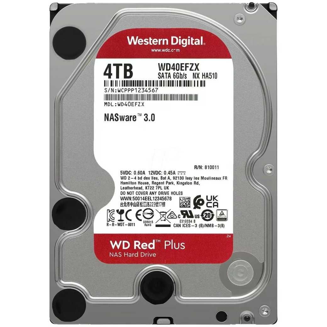 Жесткий диск HDD 4 TB Western Digital Red Plus