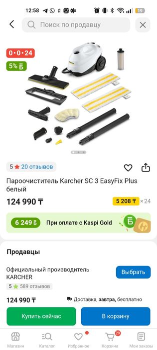 Пароаппарат карьхер 25000