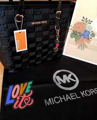 Geanta Michael Kors ,logo imprimat, new collection, etichetă ,saculet