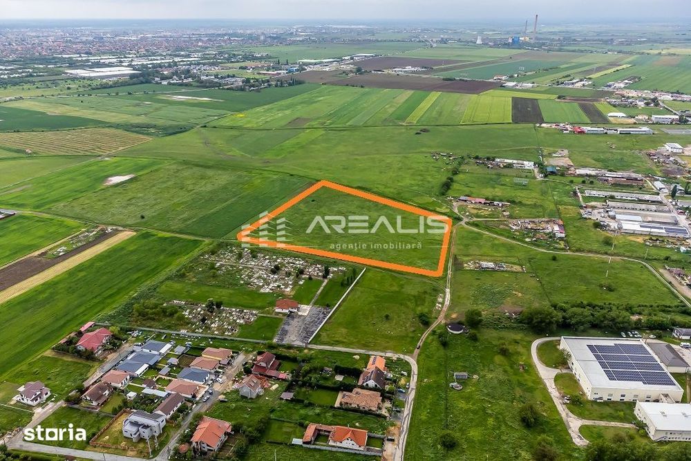 Teren industrial în Sânleani, la doar 8 km de Arad!