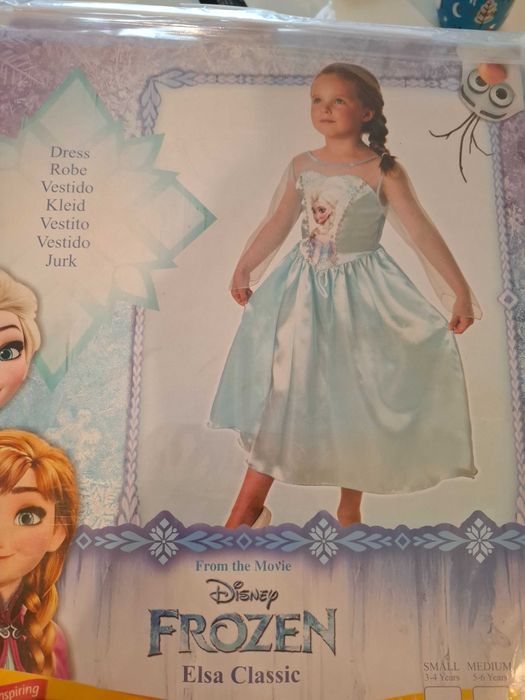 Lichidare Rochia Elsa noua, ambalata 5-6 ani si 7-8 ani