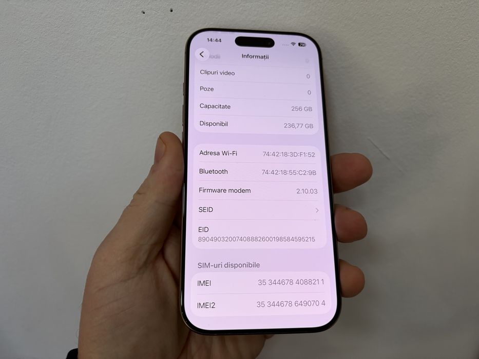 Iphone 16 Pro, 256 gb, Desert Titanium, cu Bypass