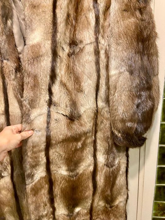 Дълго дамско палто от норка XS/S
