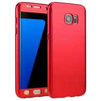 Husa 360 Matte Full Protection - Samsung Galaxy S7 EDGE - Rosu - (fata