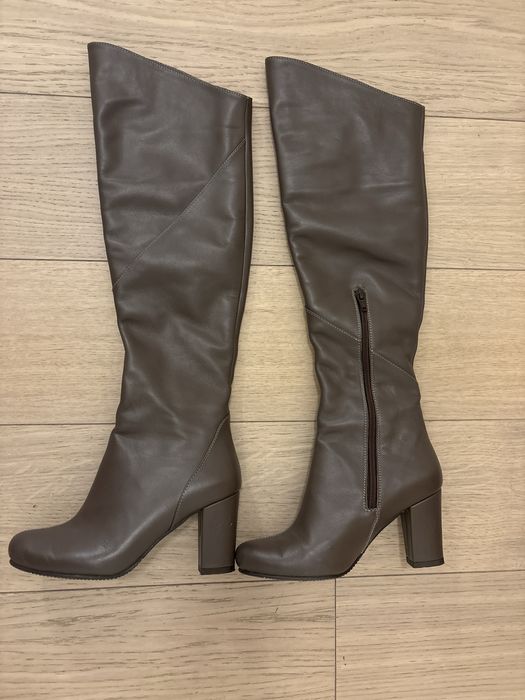 Cizme calduroase, din piele - marime 35