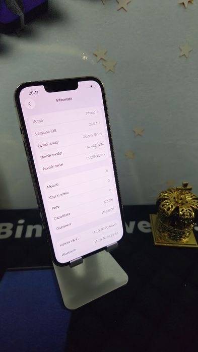 iPhone 13 PRO Gold 128GB Baterie:83%.Preṭ fix!