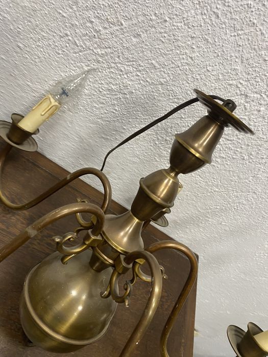 Месингов полилей 5 рамена Dutch Flemish стил Нидерландия