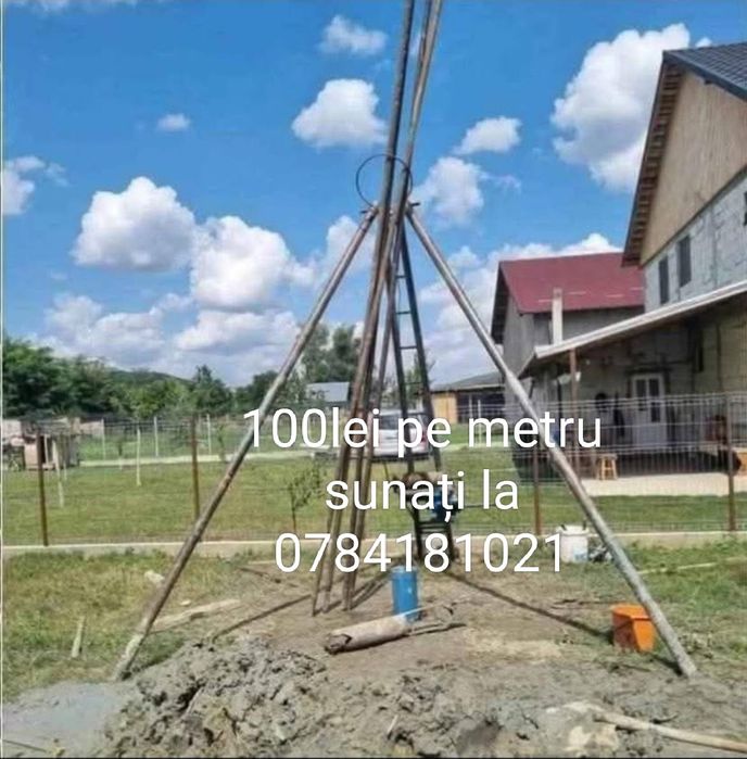 Foraj puțuri pentru apă
