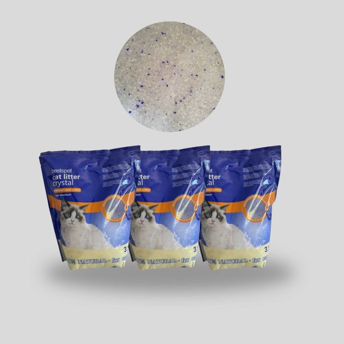 Промо комплект: Закрита котешка тоалетна + 3x3.8л силикон