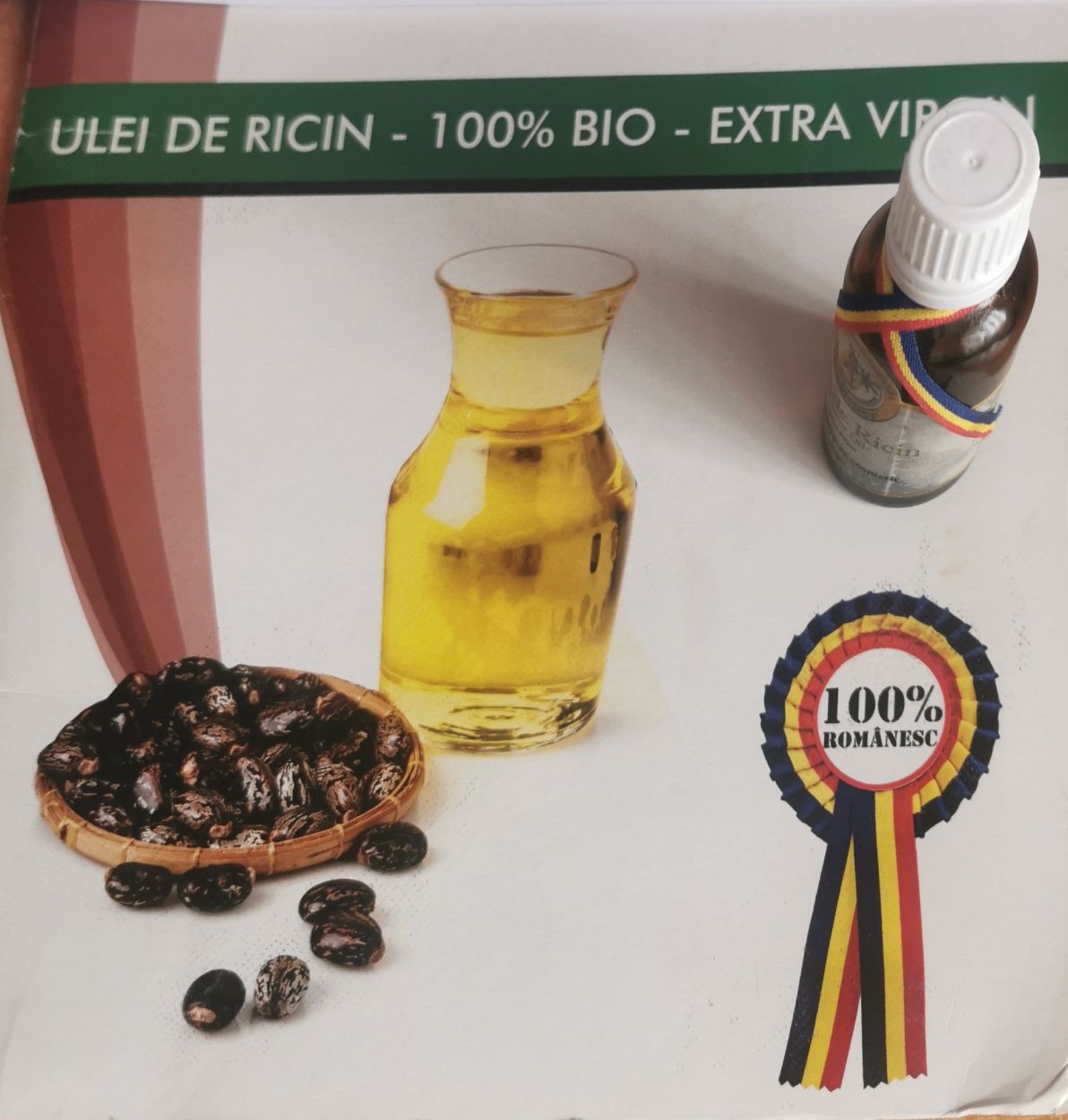 Ulei de ricin produs în România
