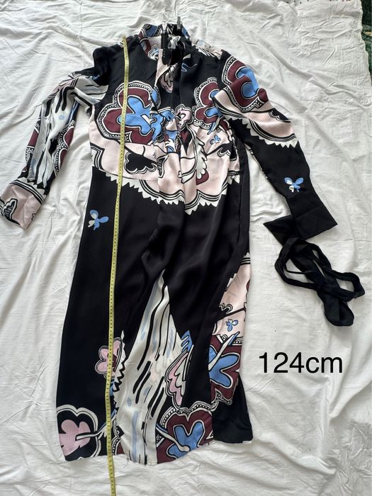 Rochie cu pliu in fata midi brand Reiss