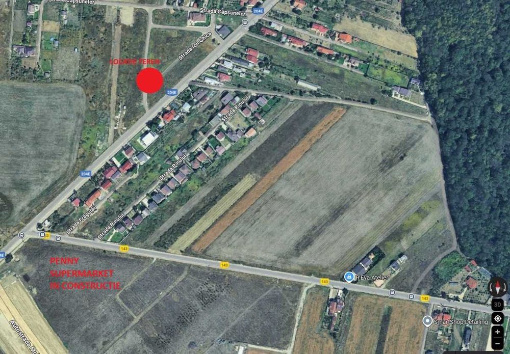 Teren Intravilan Focsani 505mp Str. Ion Ghica - Pozitie Excelenta