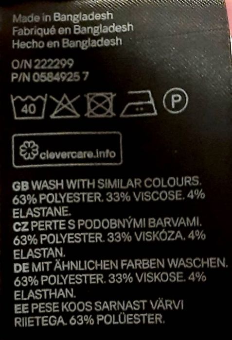 Palton lung H&M in stare perfecta, marimea S