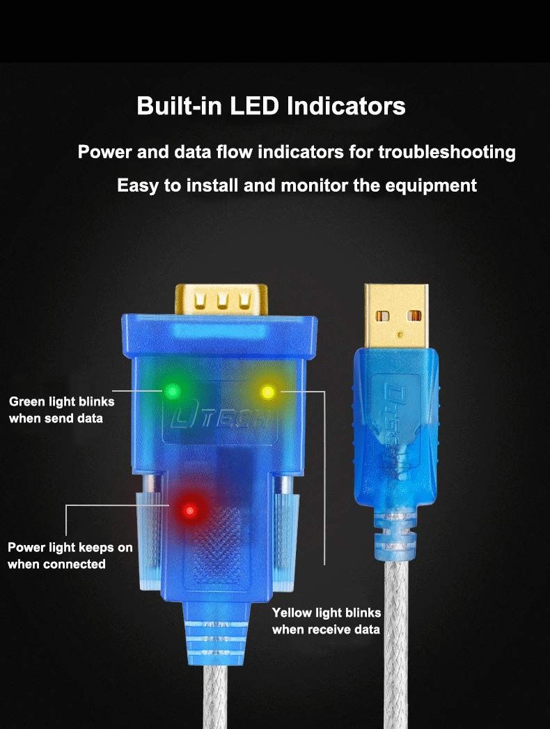 # USB COM RS232 DTECH DT-5002B Переходник Original PL2303G Chip