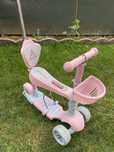 Trotineta 5 in 1 cu roti luminoase Action One, Kinder XS, Roz