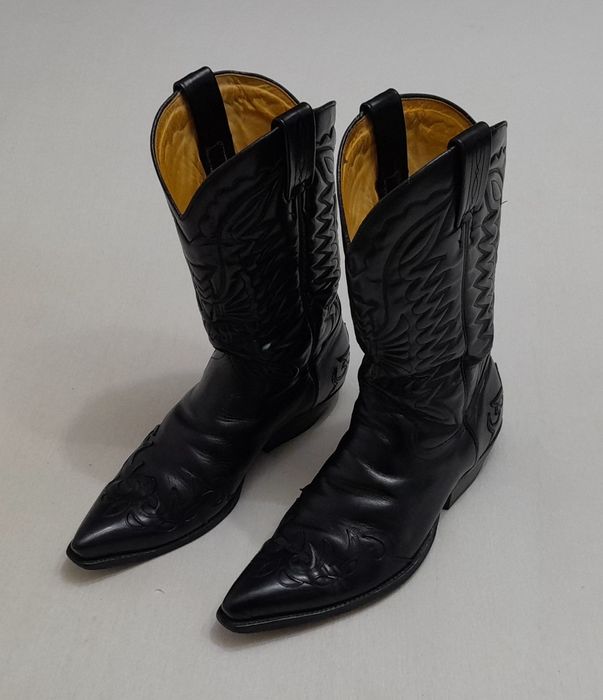 Cizme cowboy Tony Mora, ciocate Western, boots moto piele naturală 42