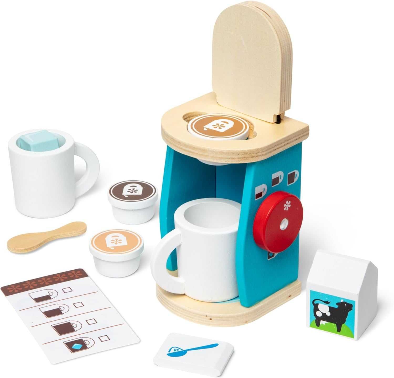 Детска Дървена кафемашина и тостер с аксесоари Melissa & Doug