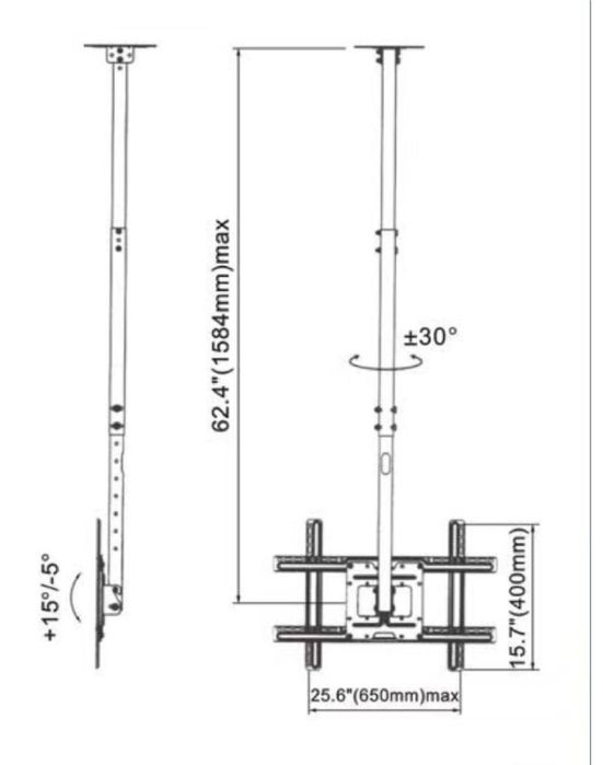 Потолочный кронштейн для Телевизора, Тв potolok kronshteyni