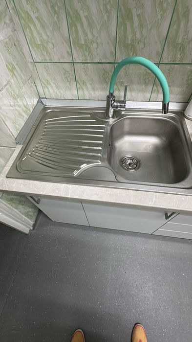 Mobila bucatarie mdf alb lucios