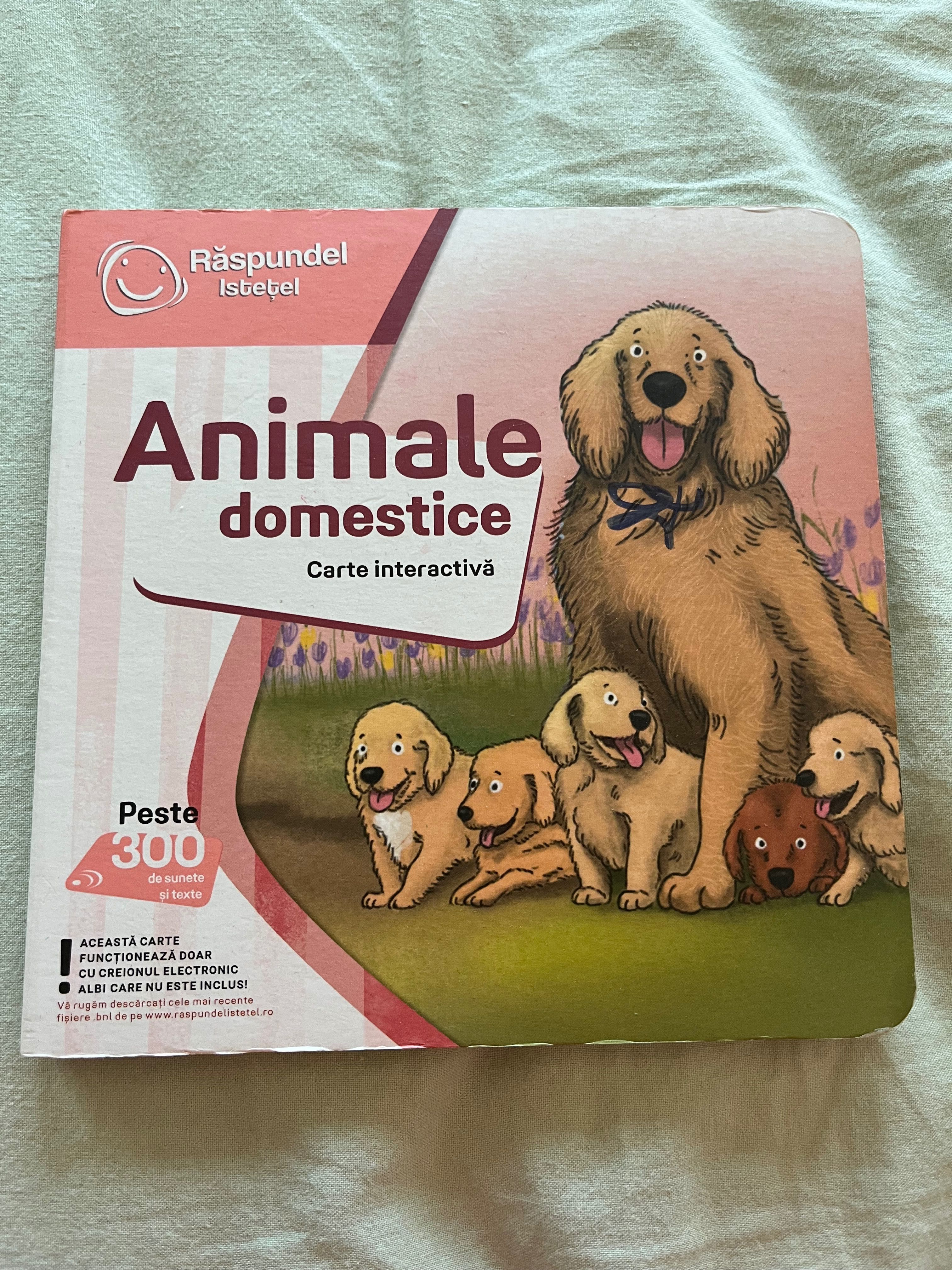 Carte interactivă Animale domestice, Raspundel Istetel