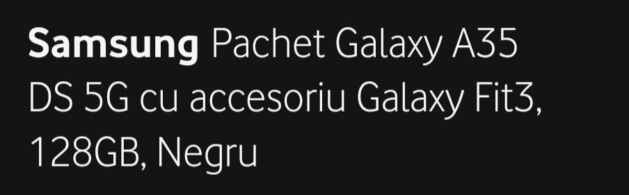 Samsung galaxy A35 + smartwatch samsung galaxy fit3