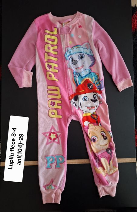 Pijamale întregi Lupilu, fetiță 3-4 ani(104)