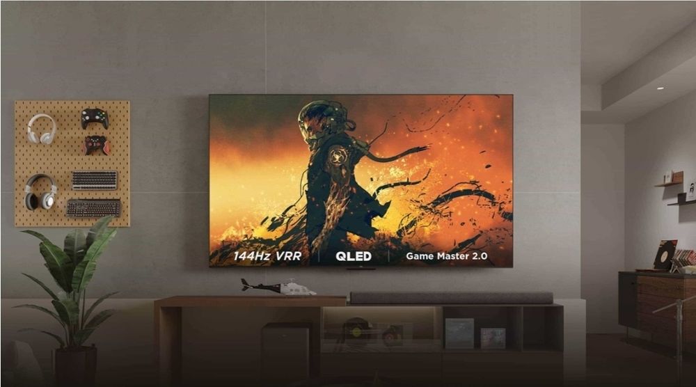 TCL 85P8K 85" QLED UHD SMART Google TV 144Hz (2x pult)