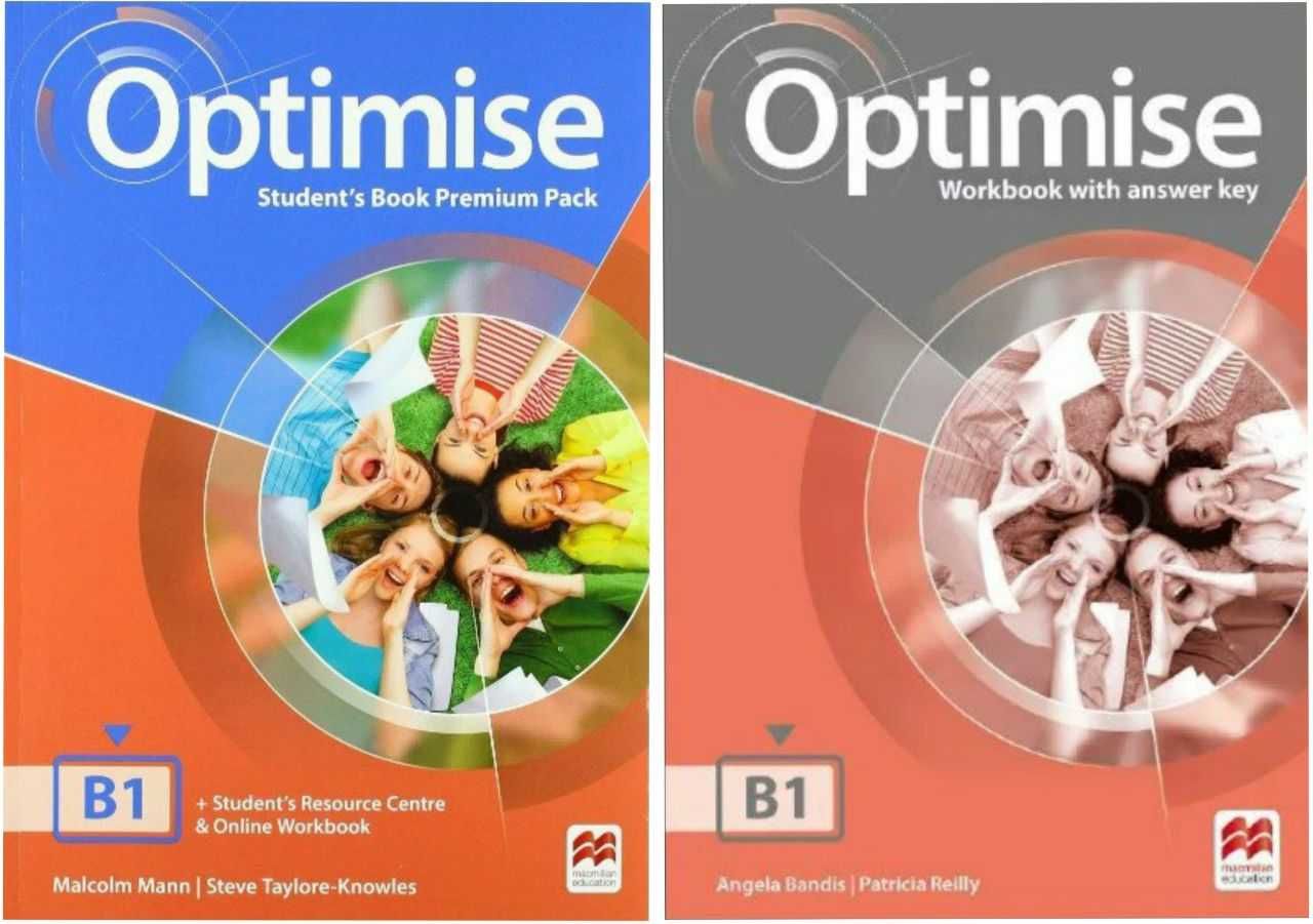 Доставка. Optimise А2, В1, В1+, В2  student's book, workbook
