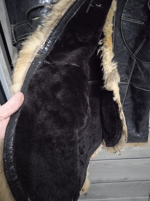 Дублёнка зимняя,черный или тёмный шоколад