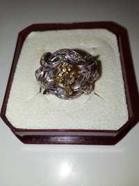 Стар френски  златен  пръстени 18 к. със сапфири