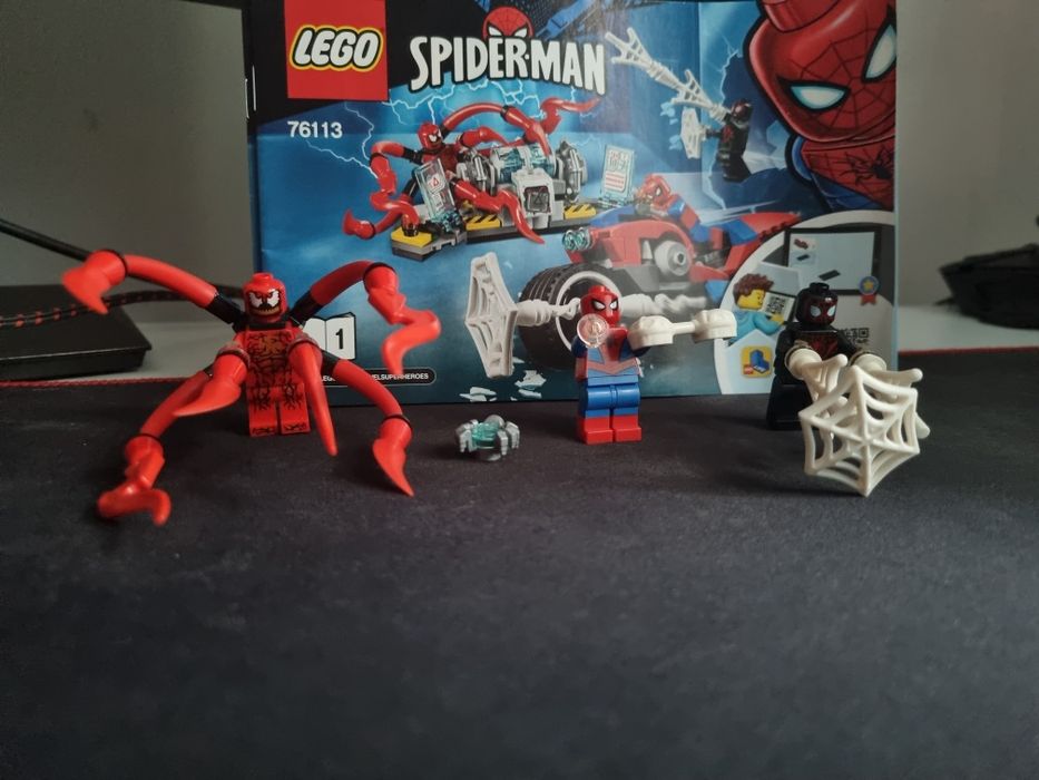 set lego spiderman motocicleta