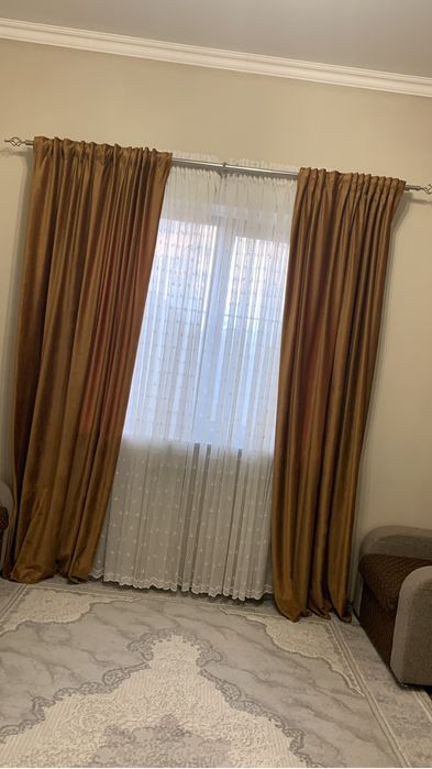 Шторы  комплект тюль и портьеры