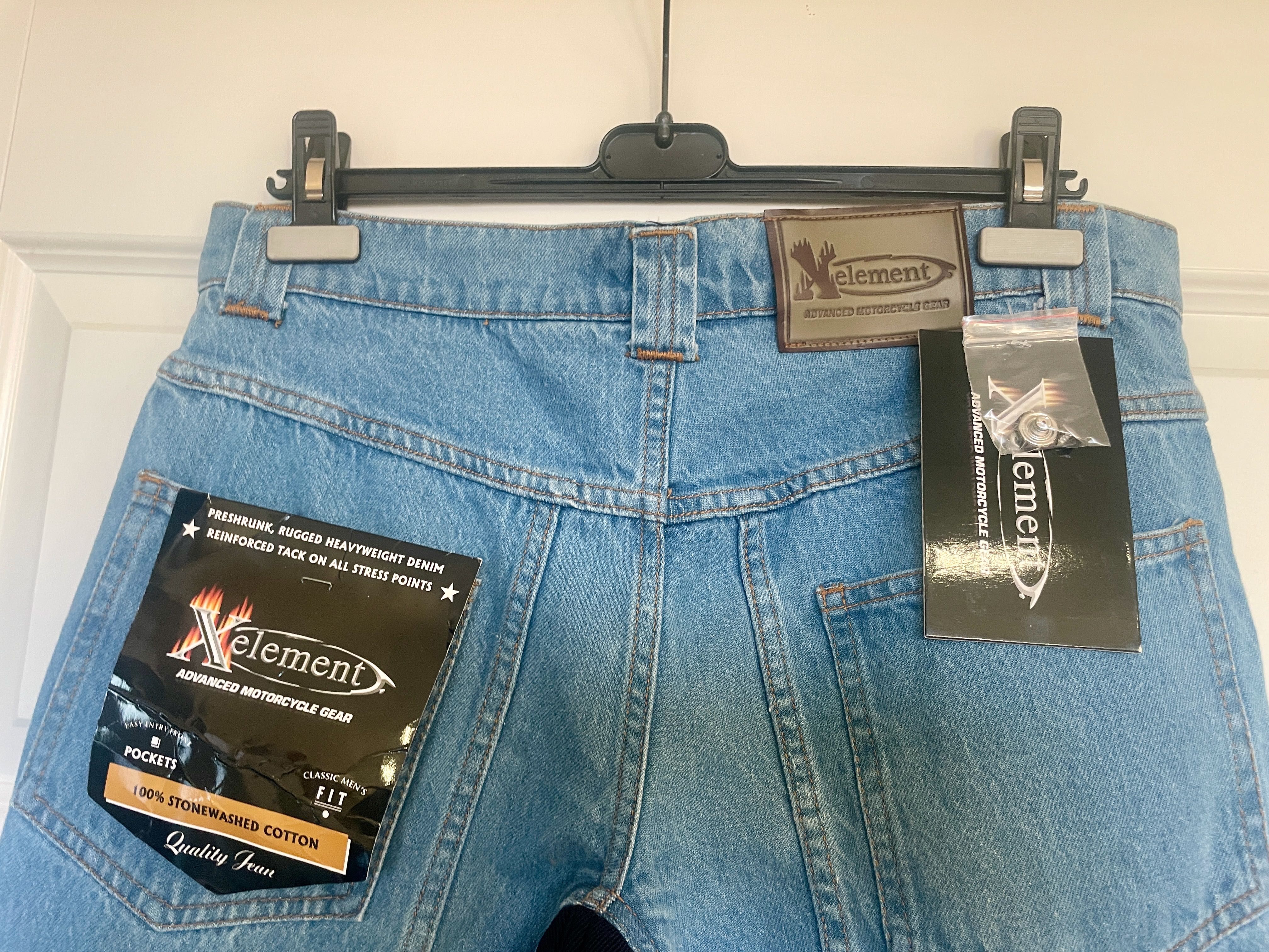 Blugi Moto Denim XElement cu protecții genunchi 32/32