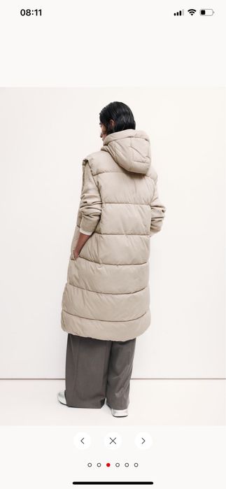 Vesta matlasata lunga H&M S si M