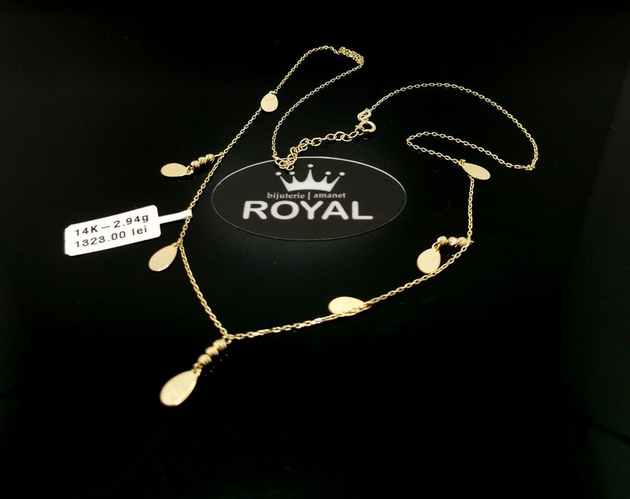Bijuteria Royal lant din aur 14k 2.94 gr