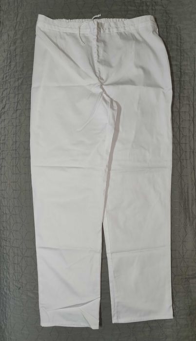 Pantaloni albi,  costum medical, nr. 48