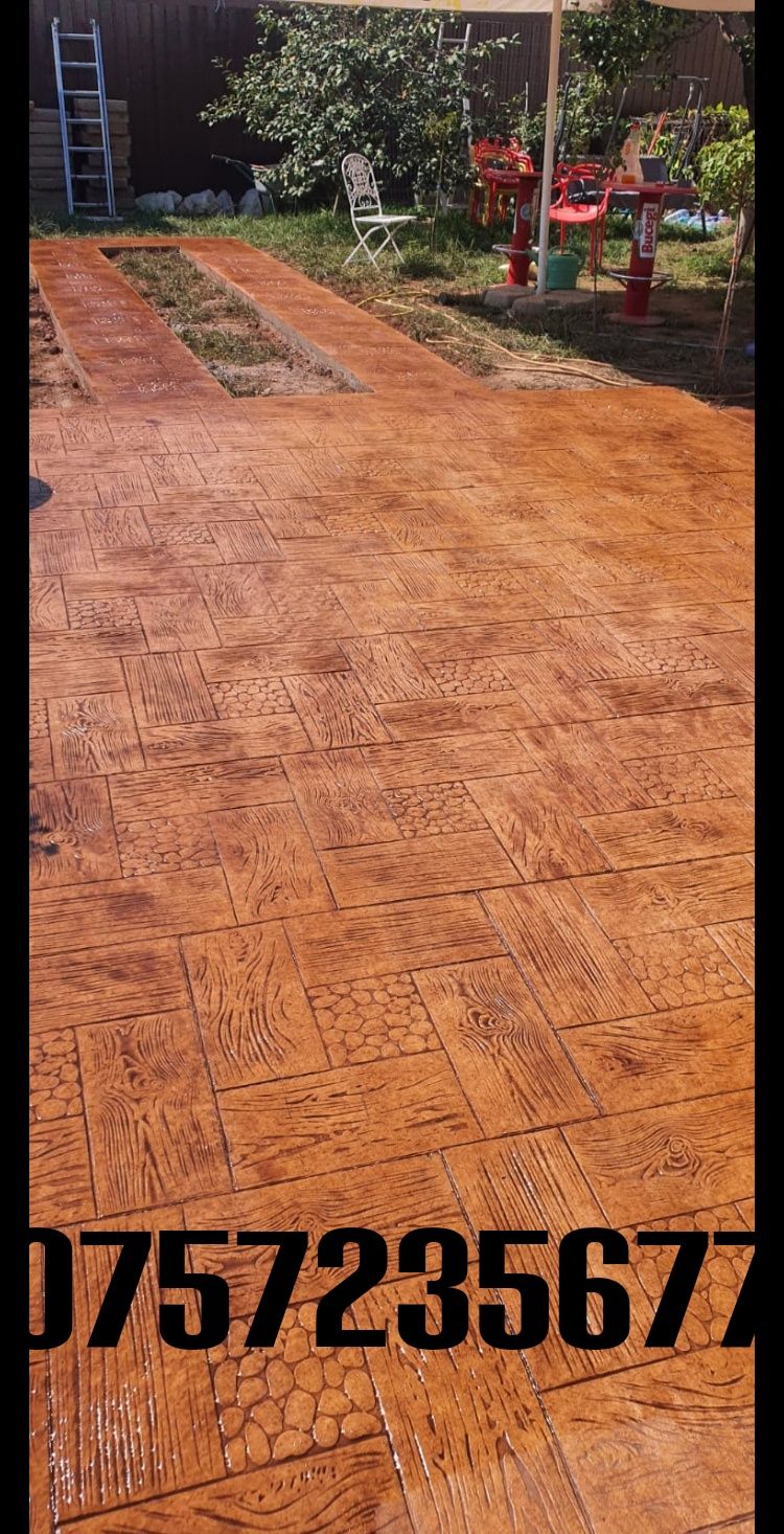 #beton amprentat# pavaj din beton amprentat