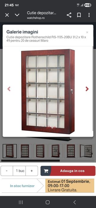 Cutie ceasuri Rothenschild - Maro